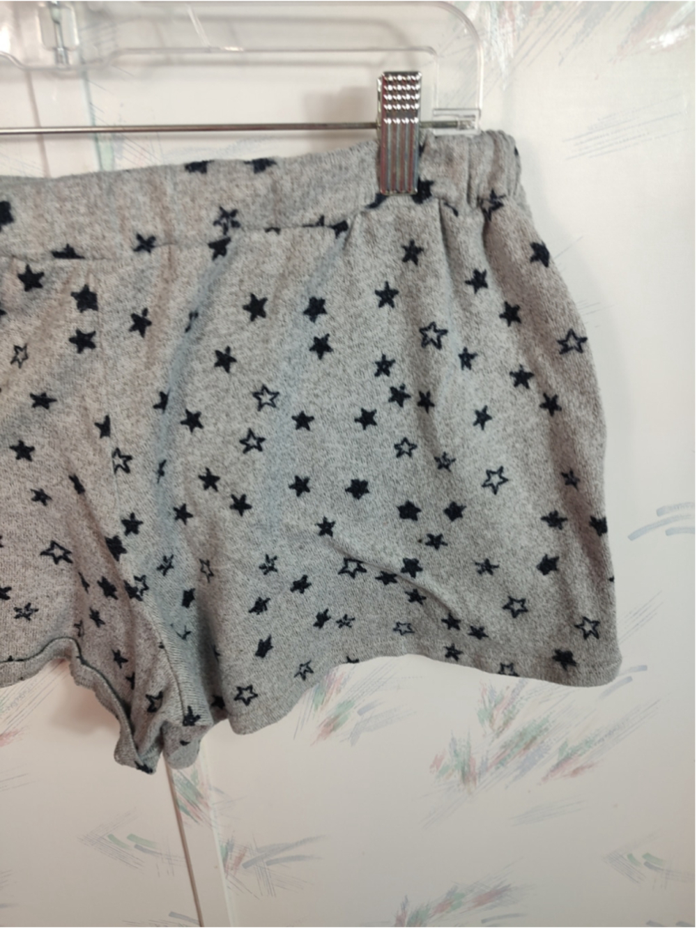 Women's Lucky Brand Star Print Pajama Shorts Grey - Picture 7 of 8